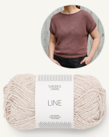 Tinna Tee von Nupu Nupu mit Line von Sandnes Garn 11