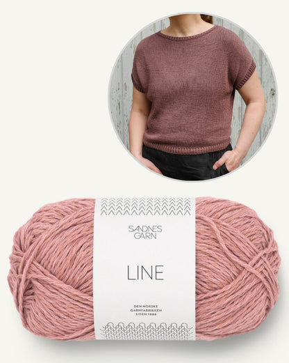 Tinna Tee von Nupu Nupu mit Line von Sandnes Garn 8