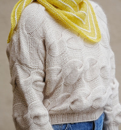 Topp, Strick-Design von Kolibri by Johanna, Zopfpullover