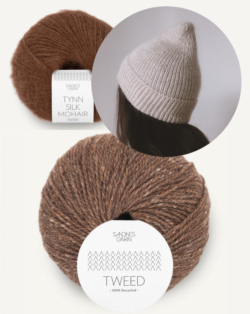 Gregoria Fibers Vesta Beanie aus Tweed Recycled und Tynn Silk Mohair von Sandnes Garn 8