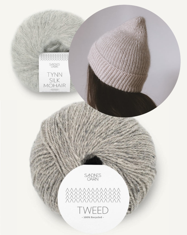 Gregoria Fibers Vesta Beanie aus Tweed Recycled und Tynn Silk Mohair von Sandnes Garn 6