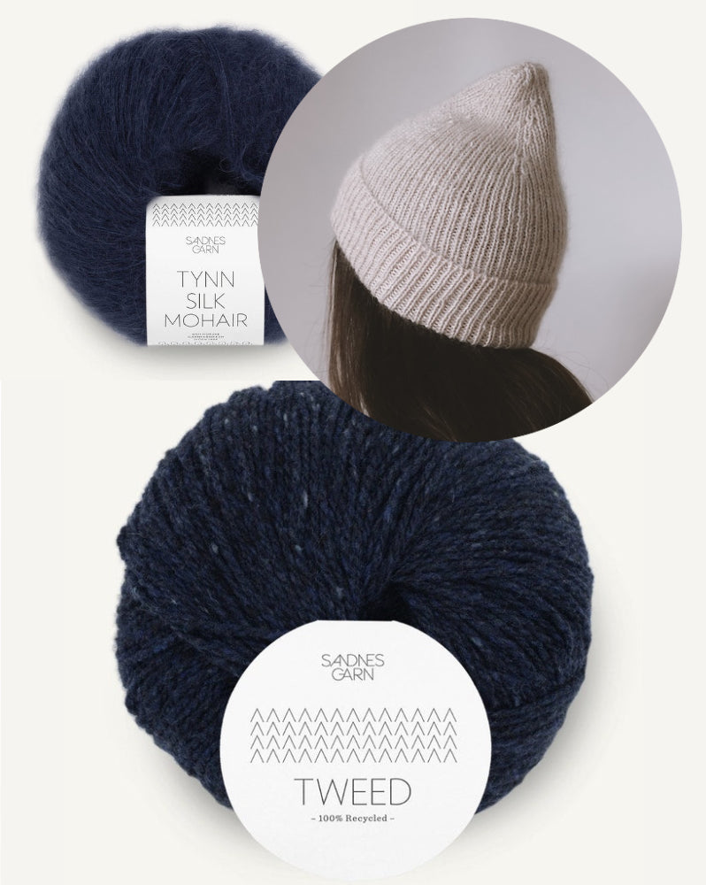 Gregoria Fibers Vesta Beanie aus Tweed Recycled und Tynn Silk Mohair von Sandnes Garn 11