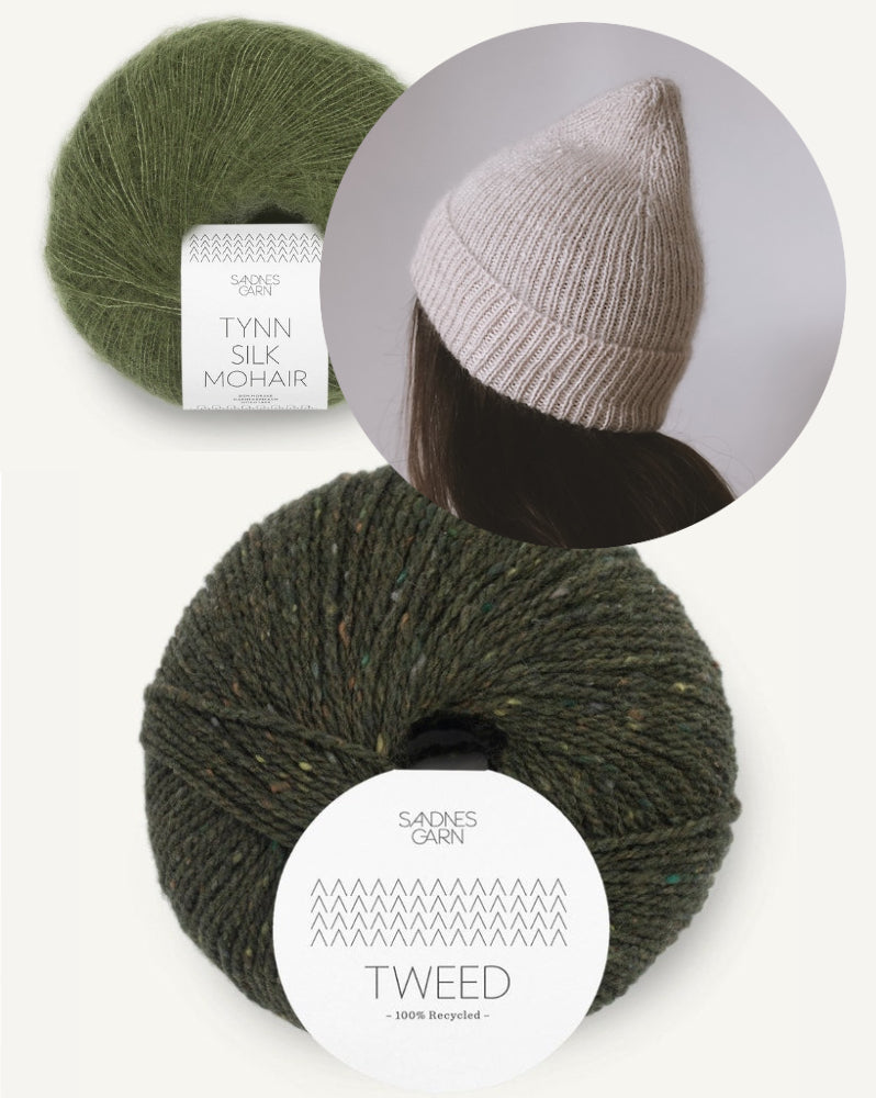 Gregoria Fibers Vesta Beanie aus Tweed Recycled und Tynn Silk Mohair von Sandnes Garn 12