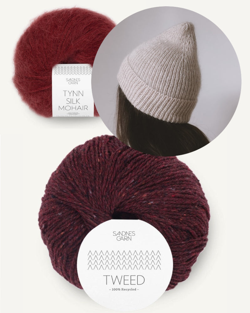 Gregoria Fibers Vesta Beanie aus Tweed Recycled und Tynn Silk Mohair von Sandnes Garn 9