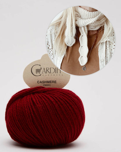 Vigga Scarf von Rikke Ørum mit Classic Cashmere von Cardiff Cashmere 11