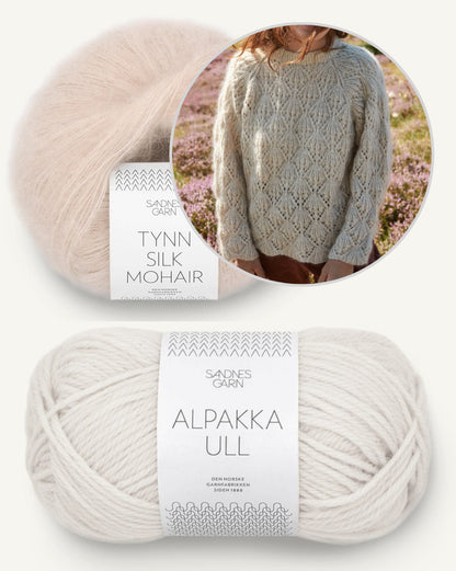 Vita Sweater von LeKnit mit Alpakka Ull von Tynn Silk Mohair von Sandnes Garn 9