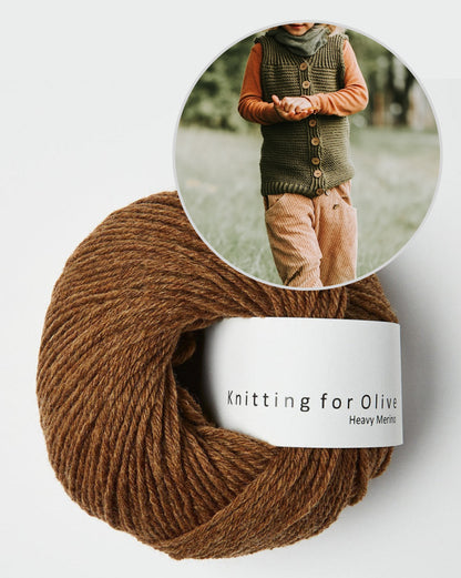 Waldling Weste | auch für Anfänger aus Heavy Merino von Knitting for Olive