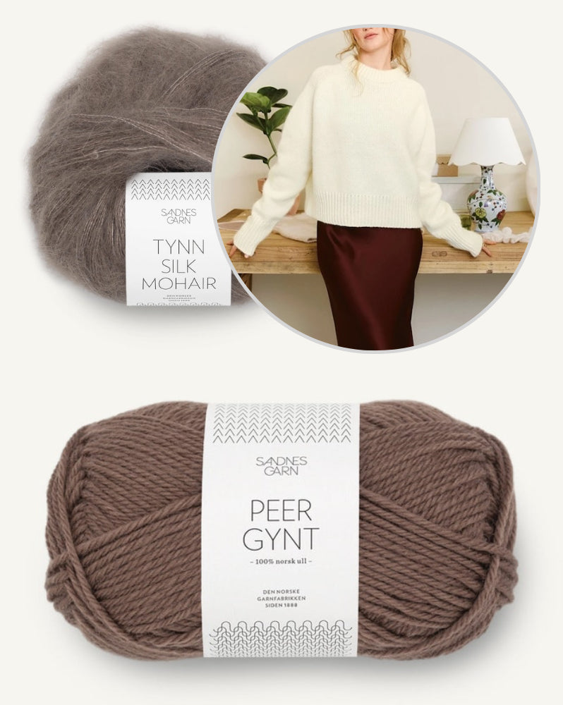 Wendy Sweater aus der Sandnes Kollektion 2502 mit Peer Gynt und Tynn Silk Mohair 4