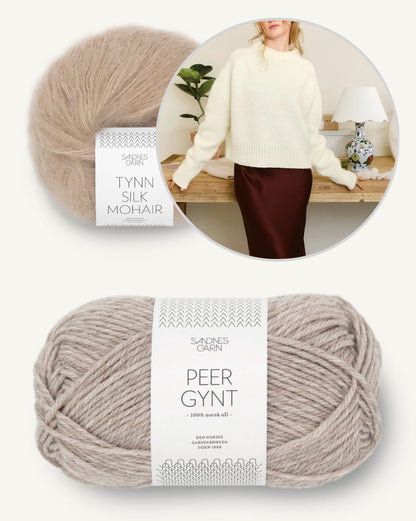 Wendy Sweater aus der Sandnes Kollektion 2502 mit Peer Gynt und Tynn Silk Mohair 5