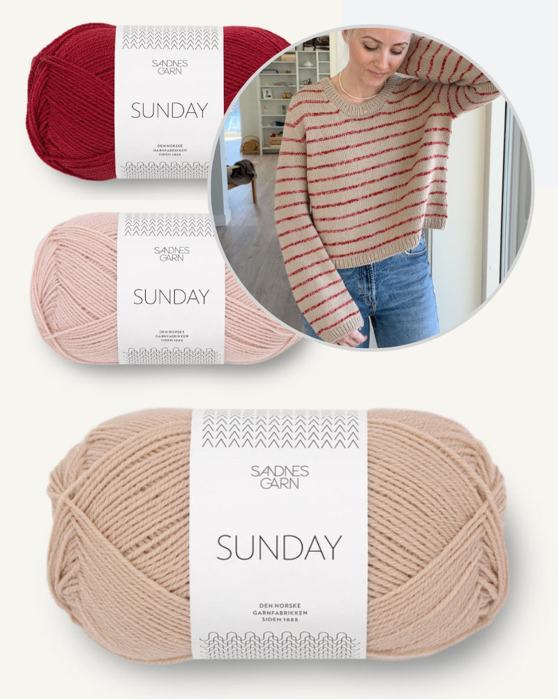 Whatsyourflavour Sweater von Secondknits mit Sunday von Sandnes Garn doppelfädig 10