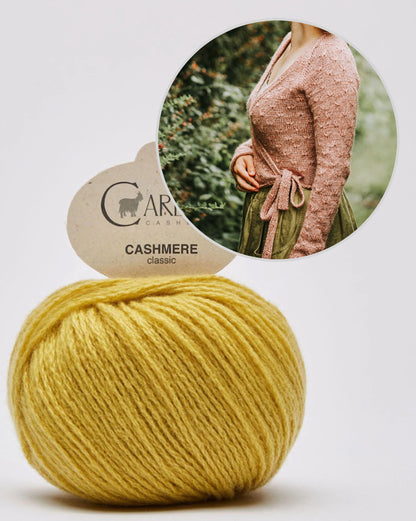 Wickeljacke Wiesenblume von Kleinigkeitenliebe mit Classic Cashmere von Cardiff 14