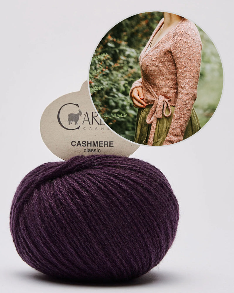 Wickeljacke Wiesenblume von Kleinigkeitenliebe mit Classic Cashmere von Cardiff 12