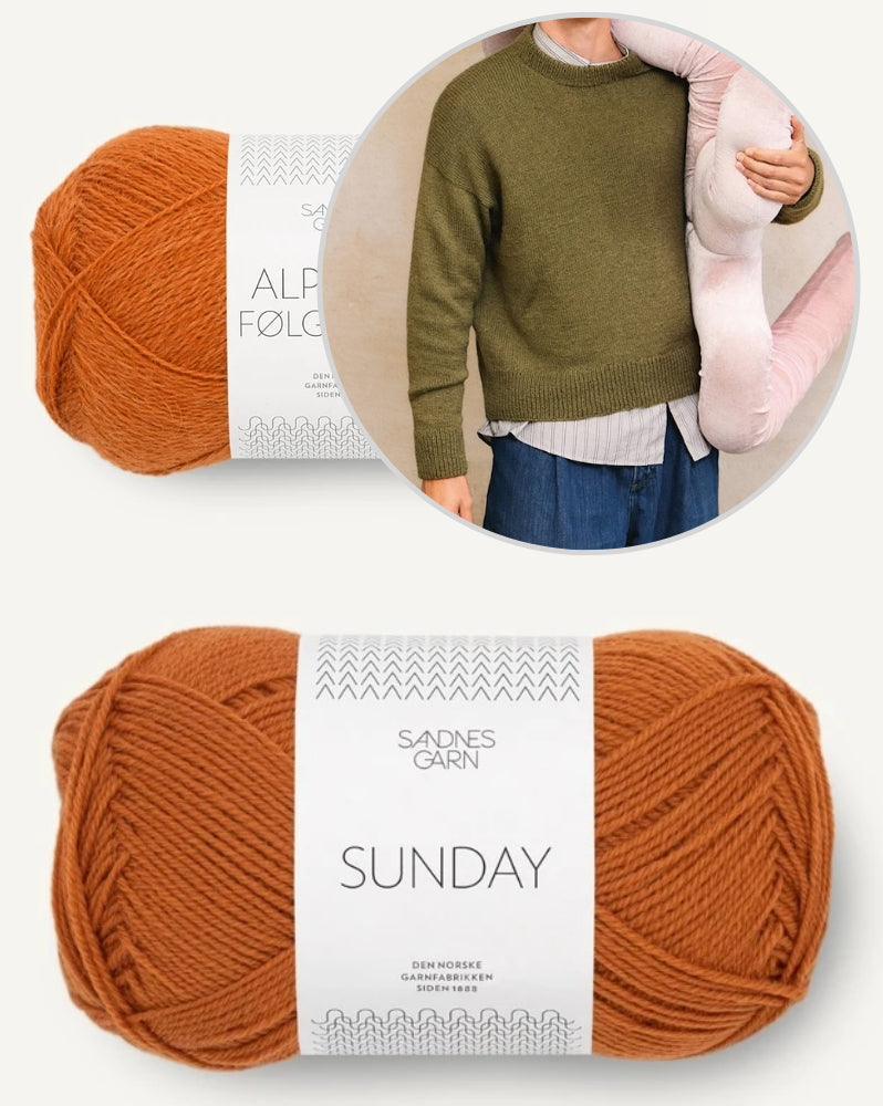 William Sweater Man aus der Sandnes Kollektion 2412 mit Sunday und Alpakka Folgetrad von Sandnes Garn 9