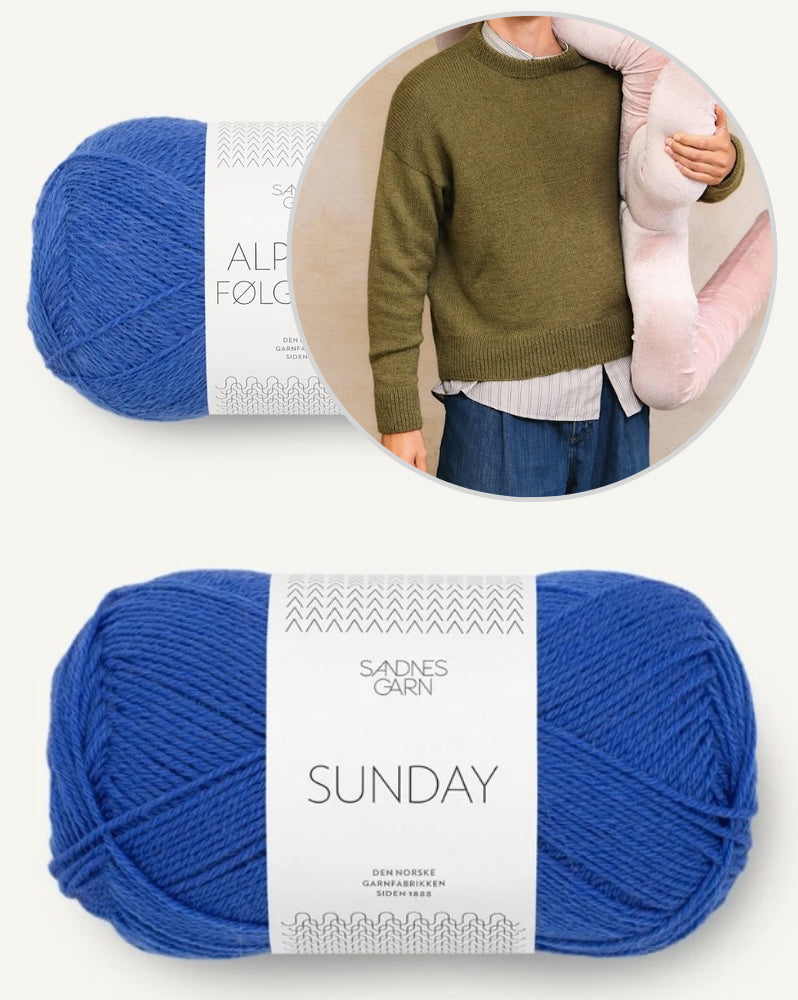 William Sweater Man aus der Sandnes Kollektion 2412 mit Sunday und Alpakka Folgetrad von Sandnes Garn 11