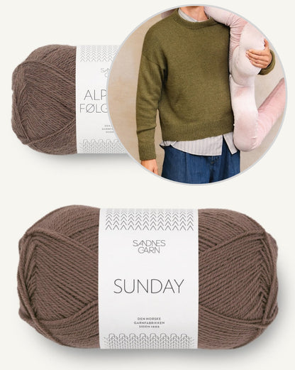 William Sweater Man aus der Sandnes Kollektion 2412 mit Sunday und Alpakka Folgetrad von Sandnes Garn 10