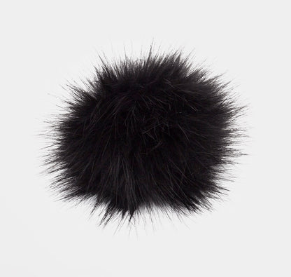 Kunstfell Pompom Pro Lana, Fb. black