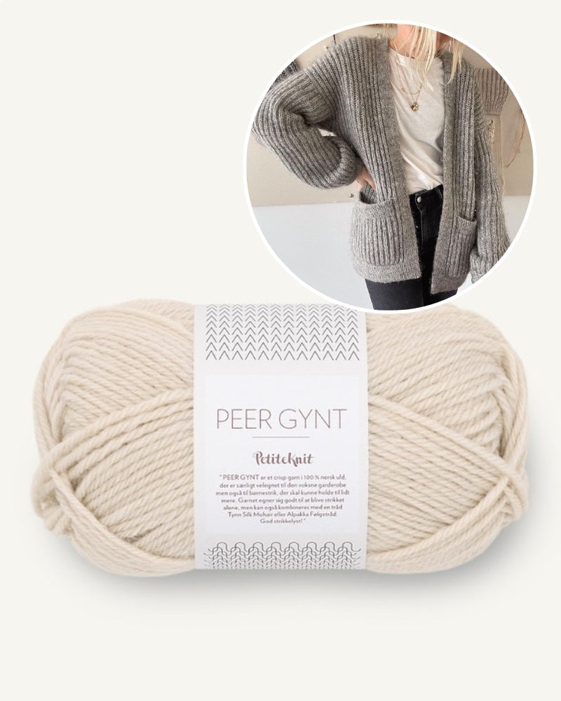 PetiteKnit November Jacket mit Peer Gynt von Sandnes Garn 12