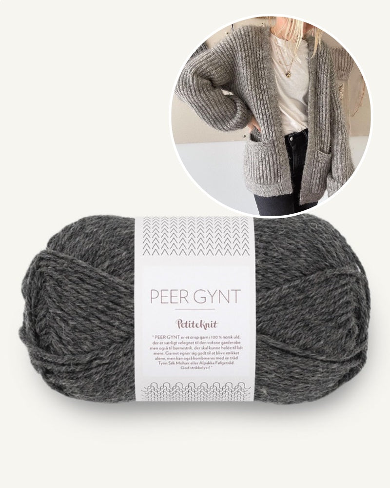 PetiteKnit November Jacket mit Peer Gynt von Sandnes Garn 16