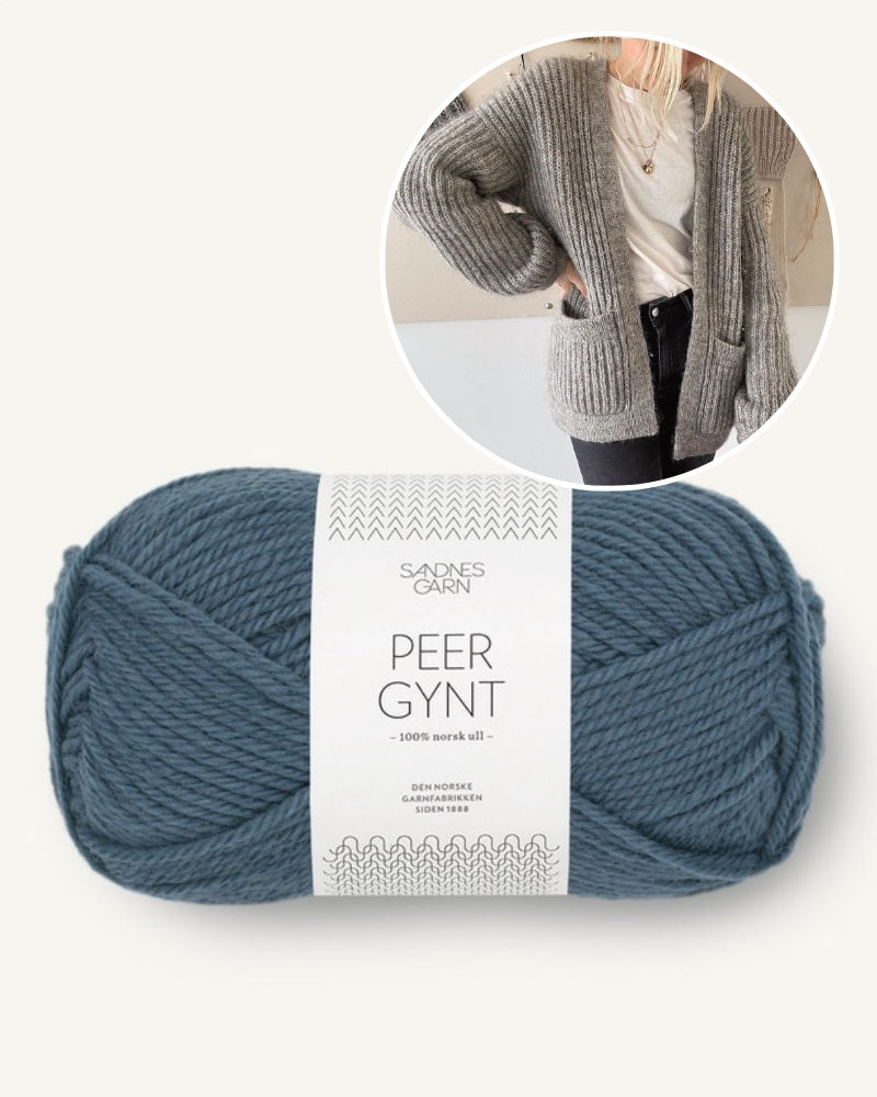 PetiteKnit November Jacket mit Peer Gynt von Sandnes Garn 14