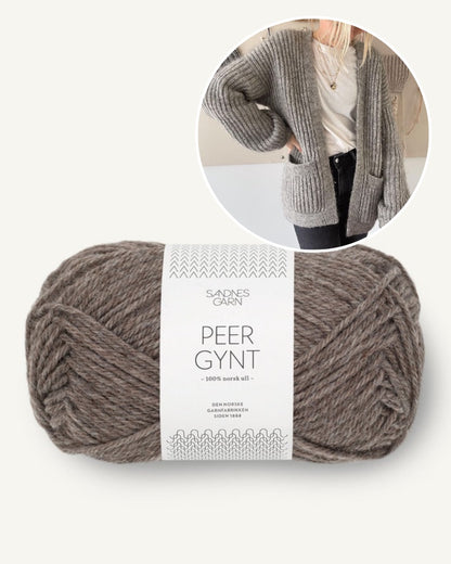 PetiteKnit November Jacket mit Peer Gynt von Sandnes Garn 15